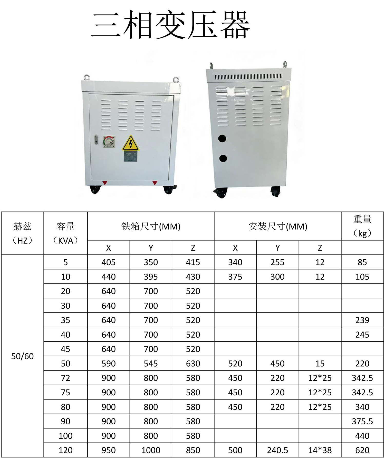日本机床专用干式隔离变压器-4